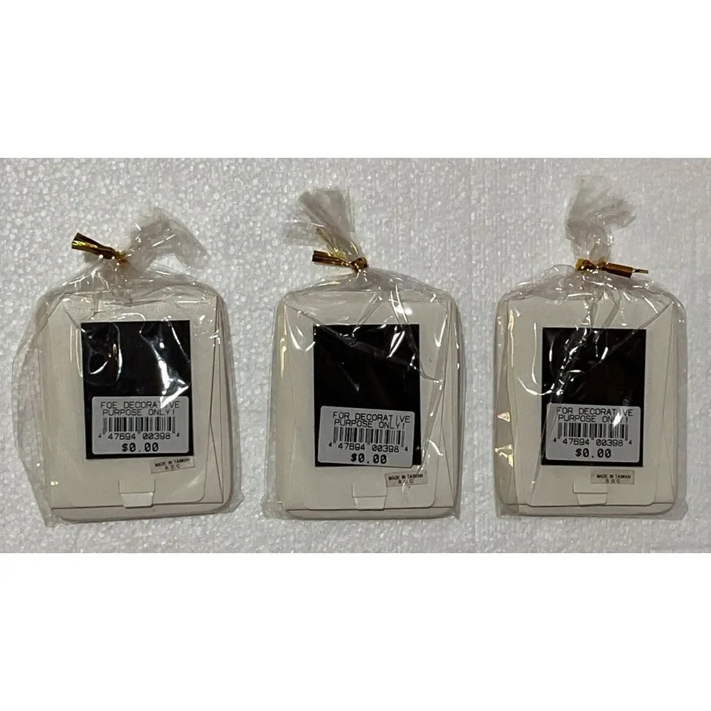 Christmas Angels & Bears Mini Magnetic‎ Ceramic Picture / Photo Frame - 3 Set